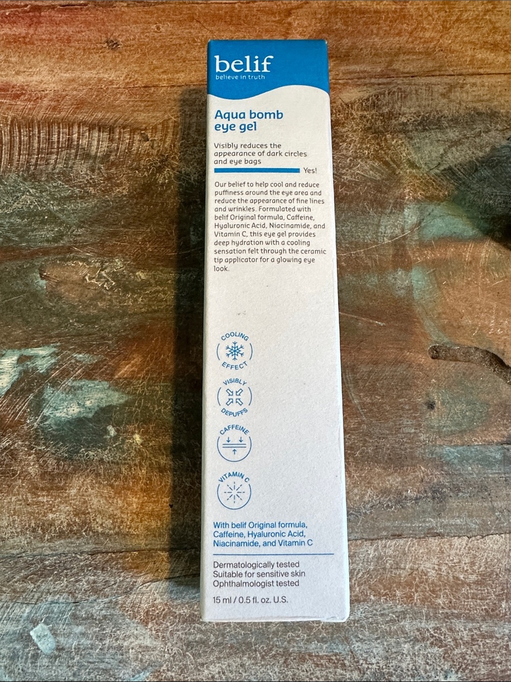 belif Aqua Bomb Eye Gel - de puffing